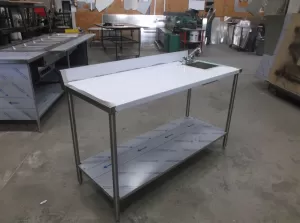 Mobile Sink with Counter -  by Apollo Custom Manufacturing