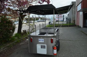 Mobile Griddle Steamer Cart - Food Carts by Apollo Custom Manufacturing